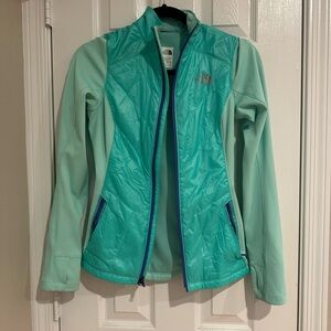 The North Face FlashDry Teal Hybrid Jacket XS Lightweight Zip